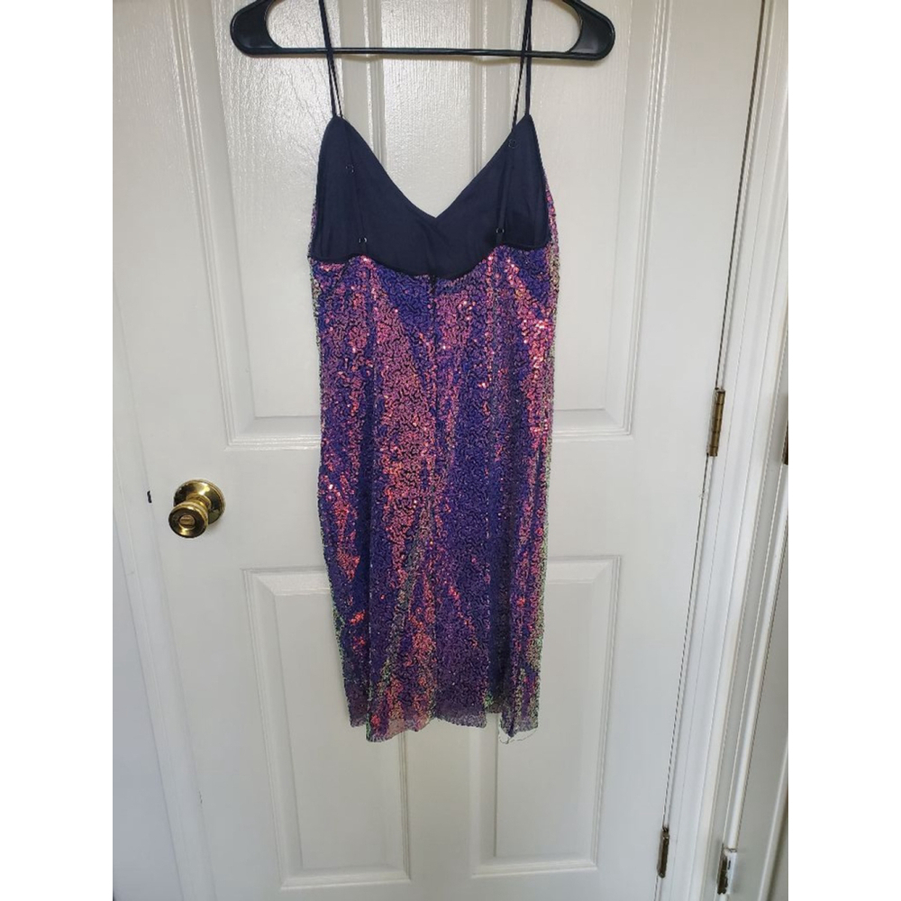 Women's Davi & Dani Purple Sequin Mini Dress Size S - Picture 2 of 4